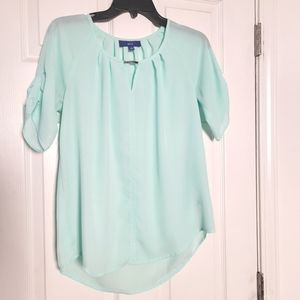 Apt 9 Mint Blue Sheer Top 💙